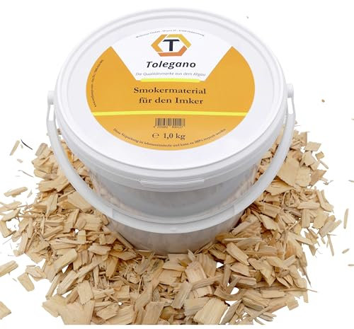 TOLEGANO Smokermaterial für den Imker 1,0 kg Räuchermaterial Rauchmaterial Imkerpfeife Rauchbläser Imkertabak Bienentabak