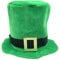 St. Patricks Day Hut Herren Lustige Zylinder Hut Kleeblatt Hut Unisex Grüner Zylinder Hut 2024 Festlicher Kopfbedeckung für Karneval, St. Patricks Day, Mottoparty