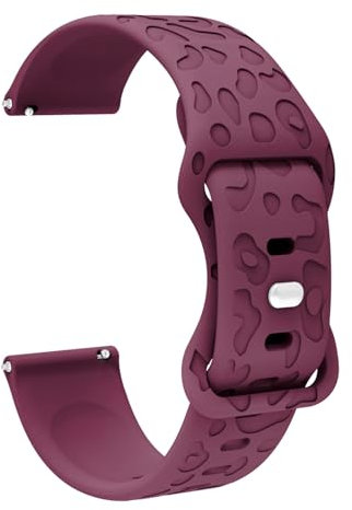 Generic Silikon Armband für Withings ScanWatch 2 38mm, 18mm Wasserdichte Weiche Ersatzriemen, Weiches Silikon Ersatzarmband Uhrenarmband Sportarmband für Damen Herren, Rotwein