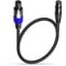 XMSJSIY Câble Audio Speakon Vers XLR 3 Broches - Verrouillage Twist Lock - Extension Pour Haut-Parleur - 0,5 m