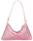 VIDSTM Damen Glitzer Tasche, Abendtasche Damen Hohe Kapazität mit Reißverschluss, Verstellbarer Schultergurt Elegante Tasche Damen, für Abend Prom Hochzeit Party Bankett (Rosa)