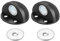 PATIKIL No Drilling Magnet Door Stop, 2 Pack Dome Shaped Floor Mount Door Stopper Self Adhesive Wall Protector Catch Door Holder for Home Office Bedroom Keep Door Open, Black