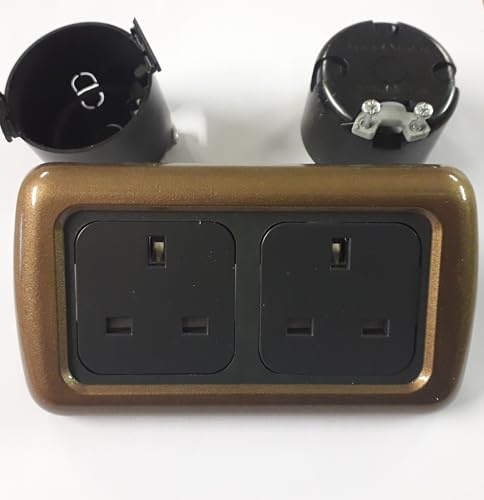 Camper Van Motorhome 240V Socket supplied with C - line sockets and CBE inner and outer Support Frames