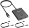 SUIDEK - Interruptor USB C, conmutador USB C 1 en 2 salida/2 en 1 compatible con 8 K a 60 Hz de vídeo 100 W PD de carga rápida, con adaptador de corriente de 5 V 1 A