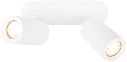 Ledvion LED Ceiling Spotlight White 2-Light Rectangular GU10 Without Bulb | for hallway living room kitchen bedroom and dry indoor spaces