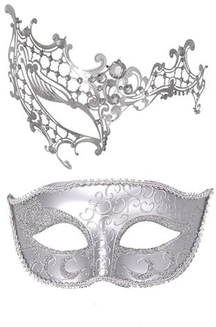 MEIYOUMK Masquerade Mask Fancy Dress Masks Men Venetian Mask Halloween Party Ball Prom Carnival Wedding Wall Decoration Venetian Mask Women's Masquerade Mask, Rose Gold, One Size