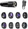 XUJIAN Kit di Lenti per Smartphone 10 in 1 con Obiettivo Teleobiettivo 22X, Obiettivo Fisheye, Obiettivo Grandangolare e Macro, Filtri CPL per Tutti Gli Smartphone