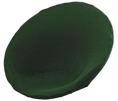 FytStycale Elastic Moon Chair Slipcover for Round Saucer Chair Dustproof Replacement Cover for Home, Dark Green