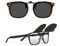 Goiteia Polarisierte Sonnenbrille zum Aufstecken über Korrekturbrillen für Damen und Herren, stilvoller Rahmen zum Verbergen der Brille, 100% UV400-Schutz
