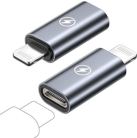 USB C to Lightning Adapter 2Pack, Type C to Lightning Adapter USB C Female to lightning Male adapter USb C to iPhone adApter for iPhone 14 Pro Max/14Plus/13 Mini/12/11/iPad,Not for Headphone/Audio/OTG