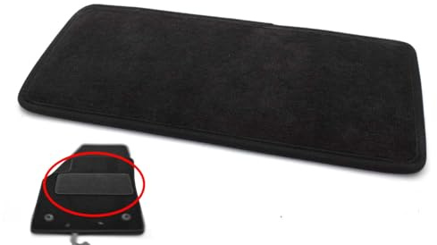 Trittschutz Absatzschoner 18x28cm Klettband Fersenschutz Hell Pad für Auto Fußmatten mit Klettband Universal Schutz Automatten Fersenschoner Nachrüstbar