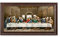 DECORARTS Leonardo Da Vinci. Giclée-Drucke auf Leinwand, mit passendem braunem Rahmen im Retro-Stil, Gesamtgröße mit Rahmen: 68 x 38 cm, fertig zum Aufhängen.