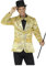 Smiffys Pailletten-Jackett, Gold, Herren