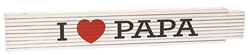 Zollstock Logo - I love Papa - mit Herz-Design Geschenk Vater-Tag Geburtstag