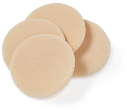 Manicare Lot de 4 houppettes cosmétiques compactes, sans latex, lavables, réutilisables, parfaites pour la poudre pressée, faciles à utiliser pour une application impeccable du maquillage