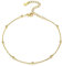 Chaîne Boule Plaqué Or pour Cheville Bijoux Bracelets de Pied Femme Fille