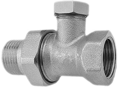 3/8 Zoll Rücklaufverschraubung aus Messing Durchgangsform Heizkörper Radiatorverschraubung Durchgang