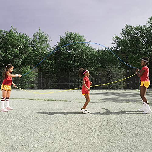 Newitts PLAYM8 Double Dutch Skipping Ropes [Set of 2] • 16ft Length • 1 x Yellow rope & 1 x Blue rope