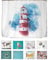 arteneur® - Leuchtturm - Anti-Schimmel Duschvorhang 240x200 - Recycelt mit Öko-Tex Standard 100 - Beschwerter Saum, Blickdicht, Wasserdicht, Waschbar, 16 Ringe & E-Book