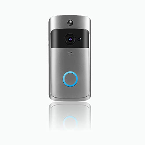 WiFi Video Doorbell Camera, Smart Wifi Video Intercom Wireless Doorphone, Night vision, PIR Motion Detection, 166 Degree Wide Angle, Waterproof
