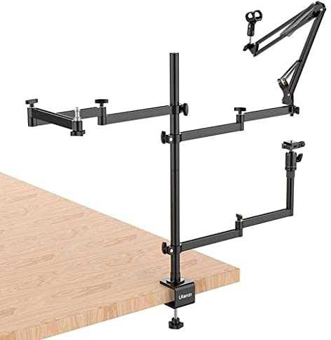 Ulanzi Live Broadcast Stand - verstellbarer Mikrofonständer mit 3 Armen