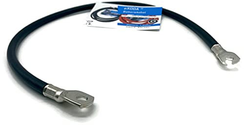 eXODA Câble de batterie 75cm câble d'alimentation en cuivre 50 mm² avec cosses à œillets M10