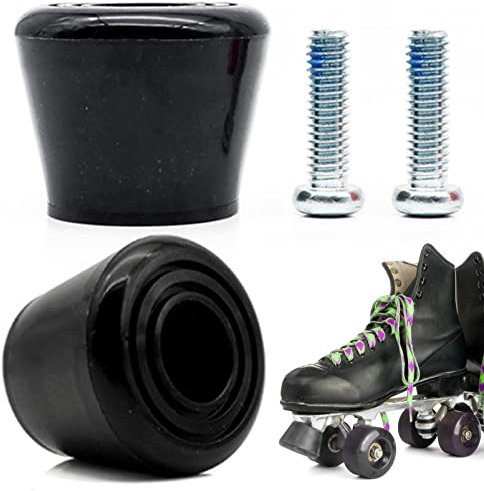Rollschuh Stopper 2 Stück Roller Skate Stopper Rollschuh Zehenstopper Rollschuh Bremsen Unisex Erwachsene Schlittschuhe Zubehör