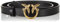 Pinko Damen Love Berry Simply H2 Belt Schraube Gürtel, Z99q_schwarz-Antique Gold, XS