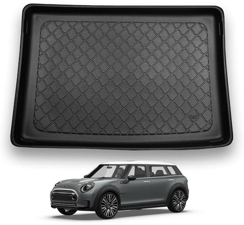 NOMAD Mini Clubman (2015+) Boot Liner [Upper Boot Position] Premium Tailored Fit Car Floor Mat Protector Thermoplastic Waterproof Dog & Pet Friendly Raised Edges Compatible Custom Fit Accessory