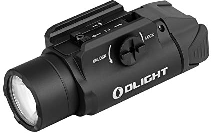 OLIGHT PL-3R Valkyrie Torch 1500 Lumens and Max Throw of 205 Meters Rail-Mounted Flashlight Suitable for Field Search (Black)