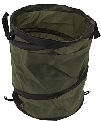 Niiyen Papelera Plegable de 12,4x15,1 Pulgadas, Lata de Basura portátil Plegable para Coche, Verde, Fuerte Capacidad de rodamiento, Mango Inferior Plegable para Reciclaje de Camping y más