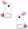 FIVE-D Kinder Ohrringe Ohrstecker Hase 925 Sterling Silber Ostern (Hase-925 Silber)