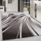 HomebyHome Teppich Wohnzimmer 140x200 cm Rechteckig Braun Kurzflor Abstrakt Design - Teppich Schlafzimmer, Esszimmer, Küche Flauschiger Extra Weich Tepich Waschbär Einfache Reinigung - Carpet