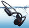 Auriculares de conducción ósea Impermeables, IPX8 con Memoria de 32 G, Bluetooth 5.3, Auriculares Deportivos de Oreja Abierta con micrófono inalámbrico para Correr, natación, Ciclismo(Rojo + Negro)