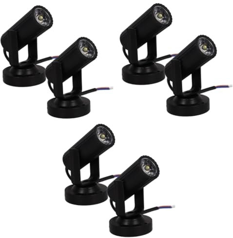 DOITOOL 6 Stk Vereinslicht Spiegelbeleuchtung Disco-projektorlicht Schienenlichter Disco-dj-bühnenlichter Effektlampe Uplights Party-bühnenbeleuchtung Partylicht Kleiner Scheinwerfer Led
