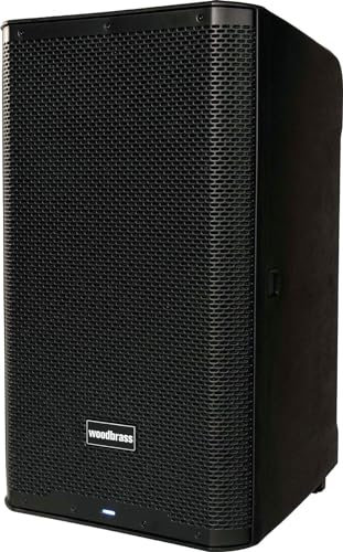 WOODBRASS DXPRO 12 Enceinte Active Amplifiée Sonorisation Puissante Bluetooth 12 - Class-D 118db - Robuste, Transportable, 3 entrées, sans Fil, DSP - DJ, Conférence, Concert