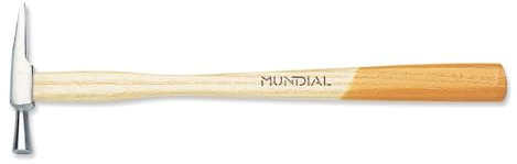 MARTELLO MARTELLINO PER OROLOGIAIO MANICO LEGNO FINITURA CROMATA 230mm MUNDIAL
