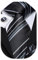 Dubulle Schwarze Krawatten für Herren, Seide, Paisleymuster, gestreift, Krawatte und Taschentuch, Manschettenknöpfe, Hochzeit, Schwarz Grau Weiß