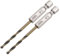 TA-VIGOR 2Pcs 3mm Hex Shank Twist Drill Bit Set, 1/4 Inch Shank HSS High Speed Steel Drill Bit Set Quick Change Twist Drill Bits for Woodworking, Plastic and Metal
