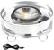 Kristall-LED-Lichtsockel, mehrfarbiger Kristall-Display-Ständer, 4,5 V, USB-Ladegerät, LED-beleuchtete Displayplatte, flacher Sockel, Ständer für Glas, Kunstharzkunst (φ75 mm, rund)