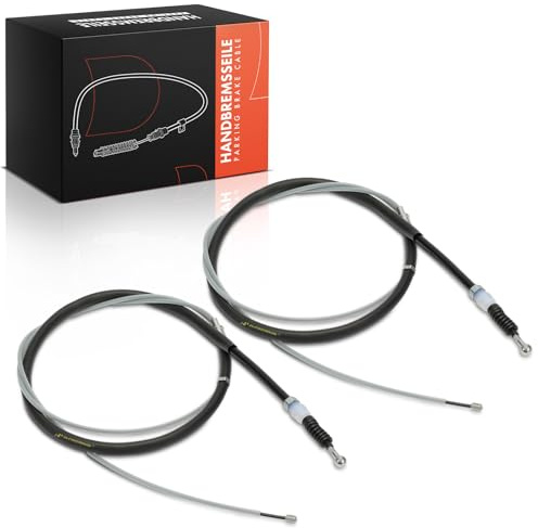 Frankberg 2x Handbremsseil Bremsseil Hinten | Kompatibel mit Golf V 1K1 Golf VI 5K1 J.e.t.t.a III 1K2 A3 Octavia II 1Z3 1Z5 Altea 8P1 5P1 807 E Replace# 1K0609721AA