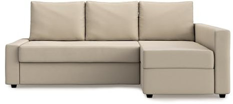 MASTERS OF COVERS Ersatzsofabezug für IKEA Friheten Ecksofa Links/Rechts Chaise, Individuelle Passform, Sofaüberwürfe, 230 x 68/151 x 66 cm (Polyester, Biskuitbeige)