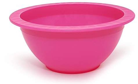 GioStyle Ciotola in Plastica Alimentare | Ø 19 cm | Fucsia | Made in Italy | Perfetto per Feste, Picnic, Campeggio | Linea Trippy