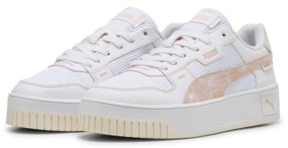 PUMA Carina Street Lux Crafted Flowers, Scarpe da Ginnastica Donna, White-Rose Quartz, 38.5 EU