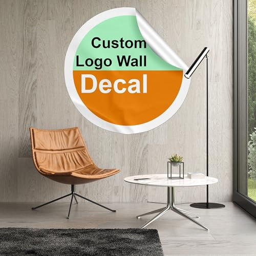Individueller Wandaufkleber, Logo, personalisierbar, 79 x 79 cm