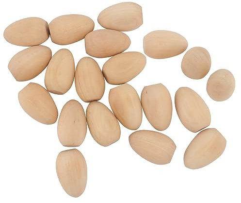 NUOBESTY 20stücke Unbemalte -ostereier Für Mädchen Bastelset Kreativen Gestaltung Und Osterdekoration Für Bastelprojekte Und Rollenspiele