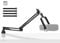 YOUSHARES Low Profile Mic Arm - Microphone Boom Arm Stand Compatible with HyperX Mic, FIFINE Mic, Blue Yeti Microphone and Most Mic, Adjustable LP Mic Stand for Podcast, Streaming