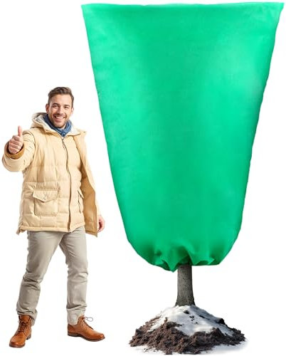 Jazlyvex Pflanzenschutz Winter,200x240CM Winterschutz für Palmen Frostschutz 70g/m² Kübelpflanzen Ppflanzen Winterschutz Draußen (Grün)