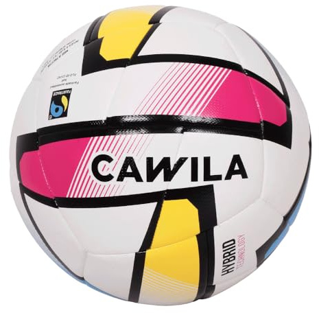 Cawila Academy Futsal Hybrid LITE 350 Größe 4, Fairtrade-zertifizierter Futsal-Ball, Hybrid-Technologie, reduziertes Gewicht ca. 350 g, Trainings- & Wettkampf-Indoorball