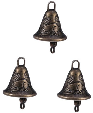 Cabilock STK Glocke wohnungseinrichtung wohnungsdeko bescherung Wind Chime Bell klingeltaster außen Chinese Bell geschke Bels Silberne Glöckchen zum Basteln Ring Verzierungen Pfeife